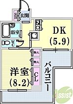 ブルームライフ兵庫  ｜ 兵庫県神戸市兵庫区入江通2丁目（賃貸マンション1DK・7階・33.25㎡） その2