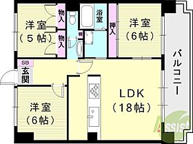 ライオンズマンション西鈴蘭台第2  ｜ 兵庫県神戸市北区北五葉2丁目（賃貸マンション3LDK・7階・72.96㎡） その2