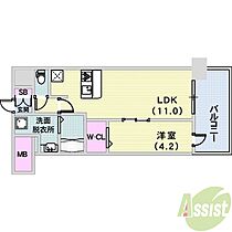 新神戸Vita  ｜ 兵庫県神戸市中央区熊内町7丁目（賃貸マンション1LDK・4階・40.04㎡） その2