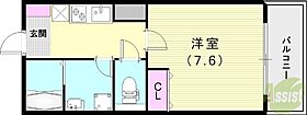 AILE岡場  ｜ 兵庫県神戸市北区有野町有野2074-3（賃貸アパート1K・3階・24.97㎡） その2