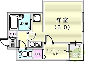 プリオーレ神戸II 302 ｜ 兵庫県神戸市中央区相生町4丁目3-9（賃貸マンション1R・3階・21.70㎡） その2