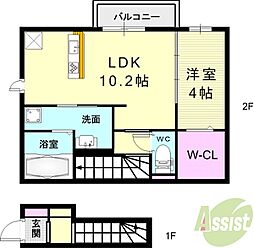 アメーヌ・コート 2階/-