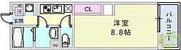 リブリ・SkyblueRISE 1Kの間取図画像