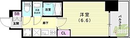 ソルテラスKOBE湊町 1Kの間取図画像