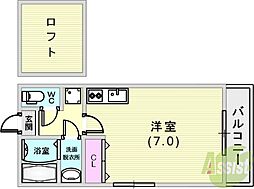 リノハイツ鈴蘭台駅前Ａ棟 2階/-