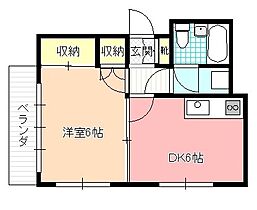 カザコシスカイハイツ 3-B ｜ 長野県飯田市今宮町４丁目（賃貸マンション1DK・3階・45.00㎡） その2