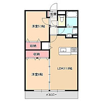 マンション花水木  ｜ 長野県飯田市鼎名古熊（賃貸マンション2LDK・3階・52.06㎡） その2