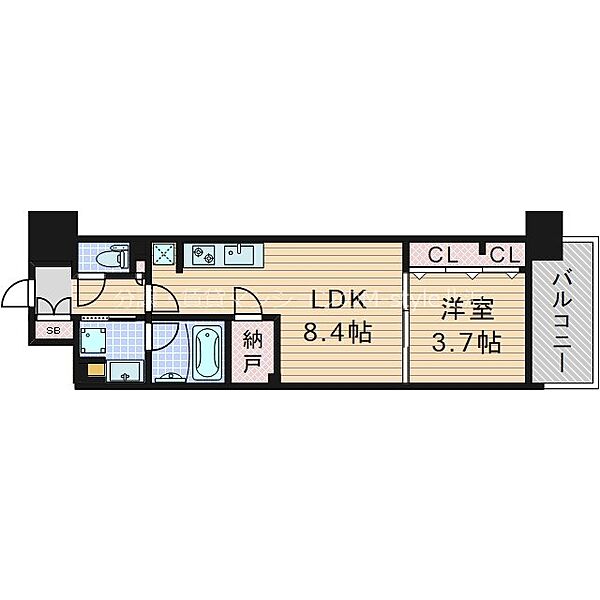 アーバネックス同心II ｜大阪府大阪市北区同心２丁目(賃貸マンション1LDK・11階・32.89㎡)の写真 その2