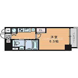 レジュールアッシュ北大阪GRANDSTAGE 1Kの間取図画像