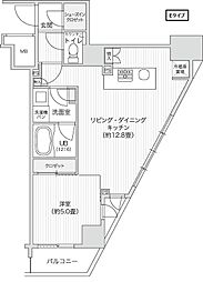 レジディア笹塚2 1LDKの間取図画像