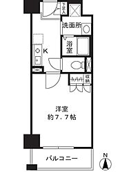 シャンピアコート茨木 1Kの間取図画像