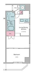 RESIDIA上野御徒町 1LDKの間取図画像