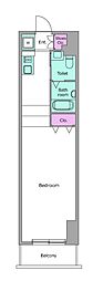 RESIDIA上野御徒町 ワンルームの間取図画像