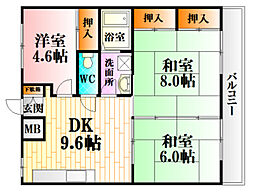 間取図画像 3DK