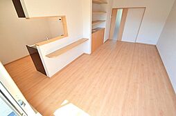 JR可部線 河戸帆待川駅 徒歩35分の賃貸アパート 3階1LDKのリビング/ダイニング