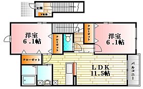 2階 / 2LDK / 58.48㎡