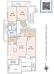 ウェルシティ横須賀ポートバレーヌ2番館 3LDKの間取図画像