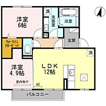 アーバン大悟法II  ｜ 大分県中津市大悟法（賃貸アパート2LDK・1階・55.25㎡） その2