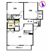 エステルC・D・E C201 ｜ 大分県中津市宮夫（賃貸アパート2LDK・2階・57.81㎡） その2