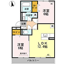 アナザースカイ 203 ｜ 大分県中津市湯屋（賃貸アパート2LDK・2階・56.44㎡） その2