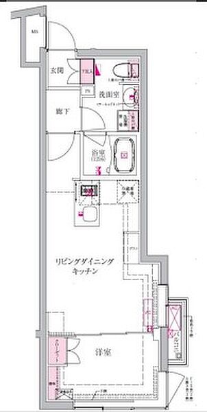 ベルシードステアー西早稲田 401｜東京都新宿区西早稲田３丁目(賃貸マンション1LDK・4階・35.46㎡)の写真 その2