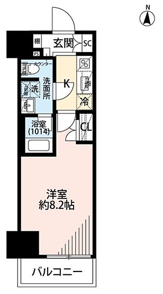 プレール・ドゥーク両国IV 406｜東京都墨田区緑１丁目(賃貸マンション1K・4階・25.35㎡)の写真 その2