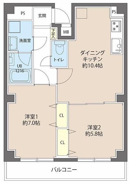 レオーネ秋葉原 701｜東京都千代田区東神田３丁目(賃貸マンション2LDK・7階・51.63㎡)の写真 その2