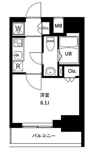 アーバンパークお花茶屋 1102｜東京都葛飾区宝町１丁目(賃貸マンション1K・11階・21.28㎡)の写真 その2