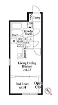 カーサグラッツェ東日暮里（CASA GRAZIE 東日暮里） 202 ｜ 東京都荒川区東日暮里１丁目17-4（賃貸マンション1LDK・2階・30.88㎡） その2