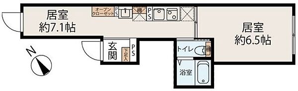 アリビオ千石 201｜東京都文京区千石２丁目(賃貸マンション1DK・2階・27.39㎡)の写真 その2