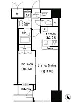 エスティメゾン四谷坂町 608 ｜ 東京都新宿区四谷坂町6-20（賃貸マンション1LDK・6階・45.22㎡） その2