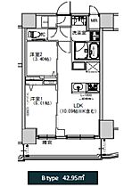 エスレジデンス千住大橋 703 ｜ 東京都足立区千住橋戸町44（賃貸マンション2LDK・7階・42.95㎡） その2