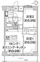 エルフォルテ東日暮里 606 ｜ 東京都荒川区東日暮里３丁目3-14（賃貸マンション2LDK・6階・51.03㎡） その2