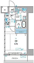 ジェノヴィア浅草IIIグリーンヴェール 805 ｜ 東京都台東区千束３丁目27-13（賃貸マンション1K・8階・25.73㎡） その2