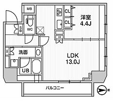 ジェノヴィア浅草橋IIスカイガーデン 803 ｜ 東京都台東区鳥越１丁目15-6（賃貸マンション1LDK・8階・43.70㎡） その2