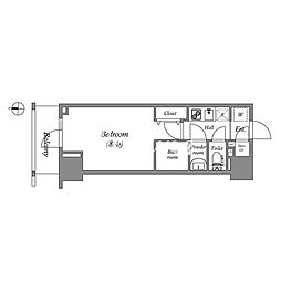 グランパセオ両国(GRAN PASEO両国) 902 9階1LDKの間取り