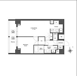 COMFORIA秋葉原ノース 1LDKの間取図画像