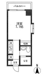 KDXレジデンス御徒町 1Kの間取図画像