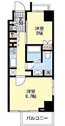 ジェノヴィア浅草橋グリーンヴェール 1LDKの間取図画像