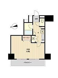 ラクラス新御徒町 1Kの間取図画像