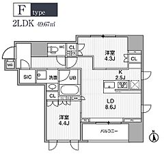 物件の間取り