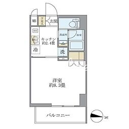 レクシード両国駅前 1Kの間取図画像
