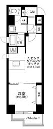 ハピネ蔵前鳥越 1LDKの間取図画像