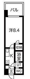 SEASONFLATS蔵前春日通り 1Kの間取図画像