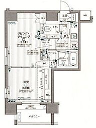 日神デュオステージ浅草国際通り 1LDKの間取図画像