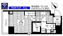 ステージファースト蔵前アジールコート 1Kの間取図画像