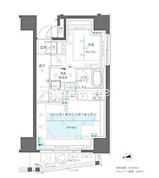 ZOOM浅草WEST 1LDKの間取図画像