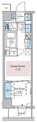 アーバネックス新御徒町駅前 1DKの間取図画像