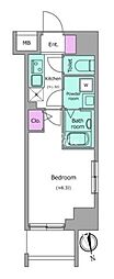 レジディア浅草吾妻橋 1Kの間取図画像