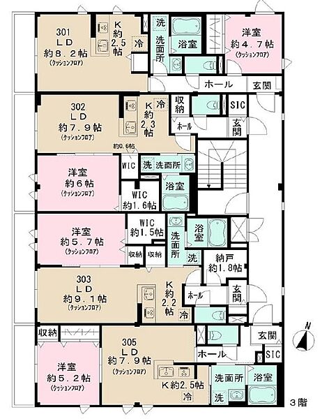 ユアメゾン立教通り 303｜東京都豊島区西池袋５丁目(賃貸マンション1LDK・3階・46.14㎡)の写真 その2